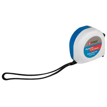 Рулетка Союз 208257, 5х25мм, пластиковый корпус