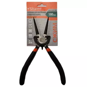 Съёмник стопорных колец Sturm 1020-12-01-180, 180мм, прямые губки, сжим