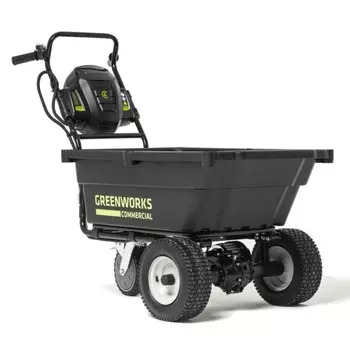 Садовая тележка самоходная Greenworks 82GC 7400607, 82V, 106 л, без АКБ и ЗУ