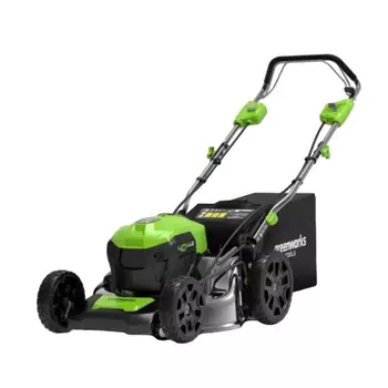 Самоходная газонокосилка Greenworks GD40LM46SP 2506807UB, 40В, 46см, в комплекте с АКБ 4АЧ и ЗУ