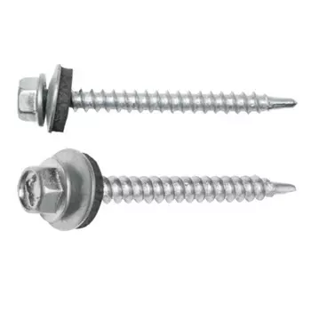 Саморез кровельный Starfix SM-83803-7000, 4.8х19 мм цинк, шайба с прокл., PT1 (7000 шт в коробе)