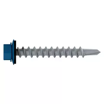 Саморез кровельный Starfix SM-98685-5000, 5.5х19 мм цинк, шайба с прокл., PT3, RAL 5005 (5000 шт в коробе)