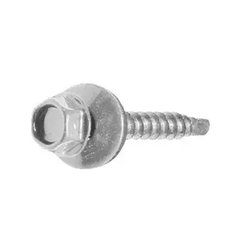 Саморез кровельный Starfix SMP2-32709-70, 4.8х35 мм цинк, шайба с прокл., PT1, RAL 7004 (70 шт в пласт. конт.)