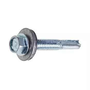 Саморез кровельный Starfix SMP2-61752-50, 6.3х32 мм цинк, шайба с прокл., PT5 (50 шт в пласт. конт.)