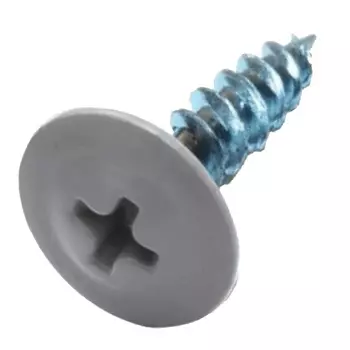 Саморез Starfix SMC1-39631-500, 4.2х16 мм, с прессшайбой, цинк, острый, RAL 7024, 500 шт.