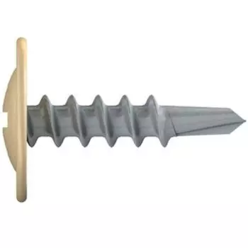 Саморез Starfix SMP1-30952-150, 4.2х16 мм с прессшайбой, цинк, со сверлом, RAL 1014 (150 шт в пластиковом контейнере)