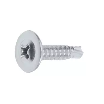 Саморез Starfix SMP1-50358-100, 4.2х32 мм, с прессшайбой, цинк, со сверлом (100 шт)