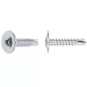 Саморез Starfix SMZ1-50401-10 4.2х75 мм с прессшайбой, цинк, со сверлом (10 шт в зип-локе)