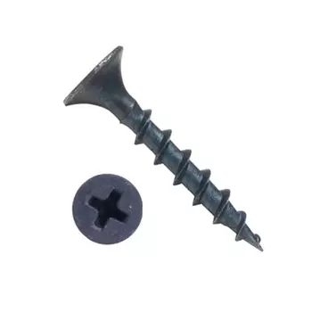 Саморезы черные по гипроку к дереву Хват 22041-0, 3,5 х 41 мм (100 шт.)