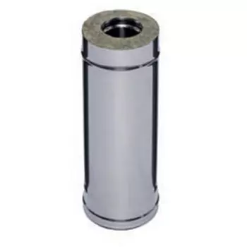 Сэндвич-труба Ferrum f3932, ф115х200мм 0,5м (0,8мм+нерж)