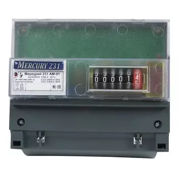 Счетчик электрический Инкотекс Меркурий 231 AM-01 00000032430 82412 (3Ф, мех. экран, 5-60А)