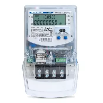 Счетчик электроэнергии однофазный многотарифный Энергомера CE208 S7.846.2.OA.QYUVFLZ SPDS 101002008012280 1355051