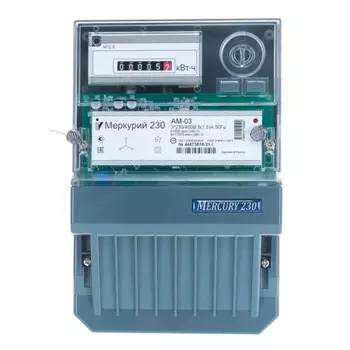 Счетчик электроэнергии трехфазный однотарифный Инкотекс Меркурий 230 AM-03 00000032429 47189