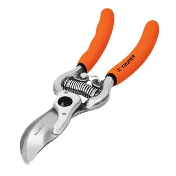Секатор изогнутый усиленный Truper 8" Т-67 18460 (пружинный, длина 200мм, диам. реза 19 мм)