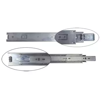 Шариковая направляющая полного выдвижения Starfix SMF-10425, 350х45 мм, цинк, 2 шт.