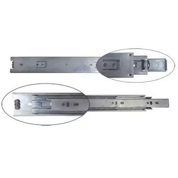 Шариковая направляющая полного выдвижения Starfix SMF-10428, 500х45 мм, цинк, 2 шт.