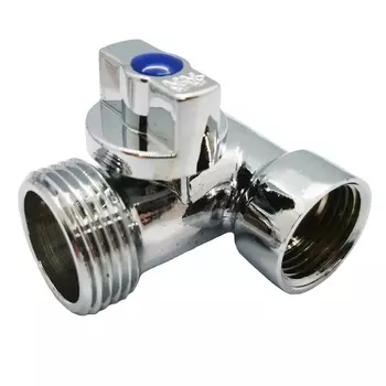 Шаровой 3-х проходной кран латунный Remer 260RR