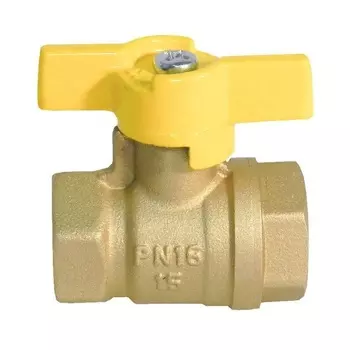 Шаровой газовый кран Баз 11Б27п Ду 15 А10/1, г/г, бабочка