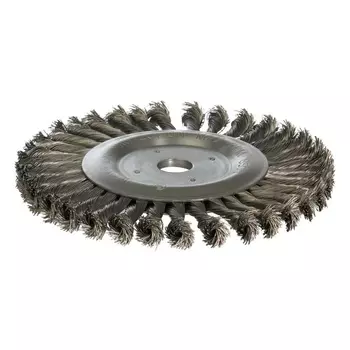 Щетка дисковая цилиндрическая со жгутовой стальной проволокой Профоснастка Мастер 076, 20108002