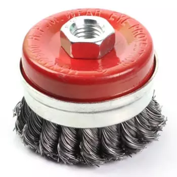 Щетка для шлифовальной машины Gepard GP0860-75, "чашка" косичка 75мм усиленная