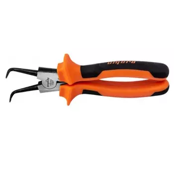 Щипцы для стопорных колец «загнутый разжим» Ombra 440407, 180мм