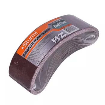 Шлифлента Sturm 9010-B76x533-100 76x533мм, Р100, 10 шт
