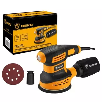 Шлифмашина эксцентриковая сетевая Deko DKG350 063-4263