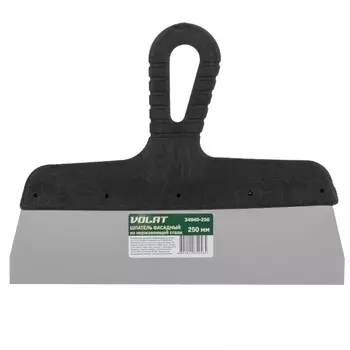 Шпатель фасадный Волат 34040-250, нержавеющая сталь, с пластиковой ручкой, 250мм