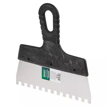 Шпатель фасадный Волат 35050-2510 (зубчатый, нержавеющий, 250мм зуб 10х10)