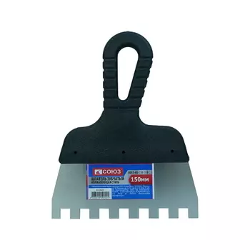 Шпатель Союз 8051-45-150-10FC 150 мм, зуб 10х10 мм