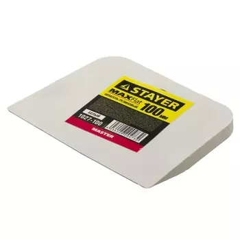 Шпатель Stayer "MASTER" 1027-100 (резиновый белый, 100мм)