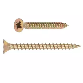 Шуруп универсальный Starfix SMC2-30396-1000, 4.5х16 мм, желтый цинк, 1000 шт. в картонной упаковке