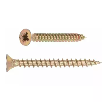 Шуруп универсальный Starfix SMP2-20425-200, 3.5х45 мм желтый цинк (200 шт в пласт. конт.)