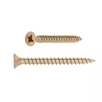 Шуруп универсальный Starfix SMP2-45410-100, 6.0х30 мм, желтый цинк, 100 шт. в пластиковом контейнере