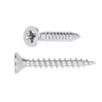 Шуруп универсальный Starfix SMP2-52620-200, 3.5х40 мм, белый цинк, 200 шт. в пластиковом контейнере