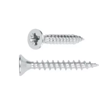 Шуруп универсальный Starfix SMP2-57650-100, 4.0х70 мм, белый цинк, 100 шт. в пластиковом контейнере