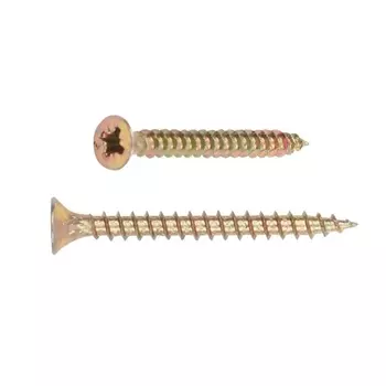 Шуруп универсальный Starfix SMP2-78425-200, 3.0х45 мм желтый цинк (200 шт в пласт. конт.)