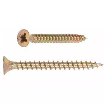 Шуруп универсальный Starfix SMP2-80420-120, 5.0х40 мм желтый цинк (120 шт в пласт. конт.)