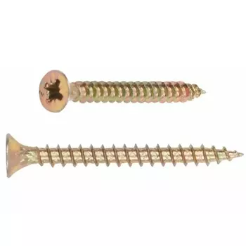 Шуруп универсальный Starfix SMZ1-15390-100, 3.0х10 мм желтый цинк (100 шт в зип-локе)