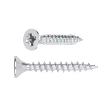 Шуруп универсальный Starfix SMZ1-42590-100, 2.5х10 мм белый цинк (100 шт в зип-локе)