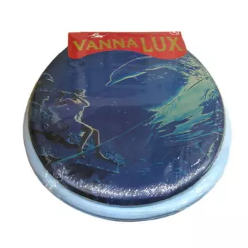 Сиденье для унитаза мягкое с рисунком (голубое) Турция