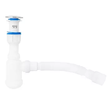 Сифон для умывальника MasterProf 1.1/4"х40 (пластиковый выпуск с системой клик-клак) с г.т. 40х40/50, ИС.110634