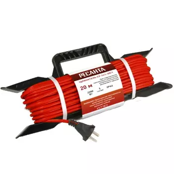 Силовой удлинитель Ресанта СУ-2х1-20/1 (IP44) 61/118/2, на раме