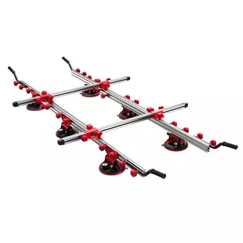 Система для переноса крупнофарматных плит Diam EX-6P 600127 (телескопическая, 6 присосок с ручной помпой)