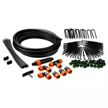 Система капельного полива Grinda 425270-30, 1/2", 9 м шланг, площадь полива 6 м