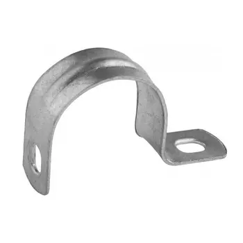 Скобы Светозар 60211-20-50 металлические D25мм, однолапковые, для крепления металлорукава d=20мм, 50шт