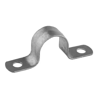 Скобы Светозар 60212-15-100 металлические D19мм, двухлапковые, для крепления металлорукава d=15мм, 100шт