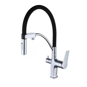Смеситель для кухни Lemark Comfort LM3074C (выдвижной, с фильтром для питьевой воды)