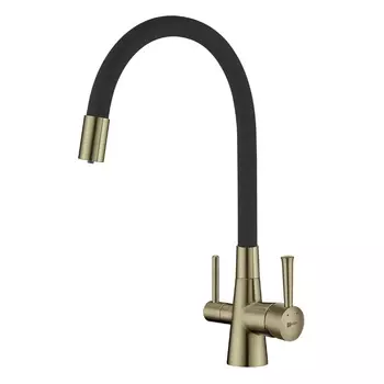 Смеситель для кухни Lemark Comfort LM3075B, бронза черный