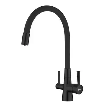 Смеситель для кухни Lemark Comfort LM3075BL, черный